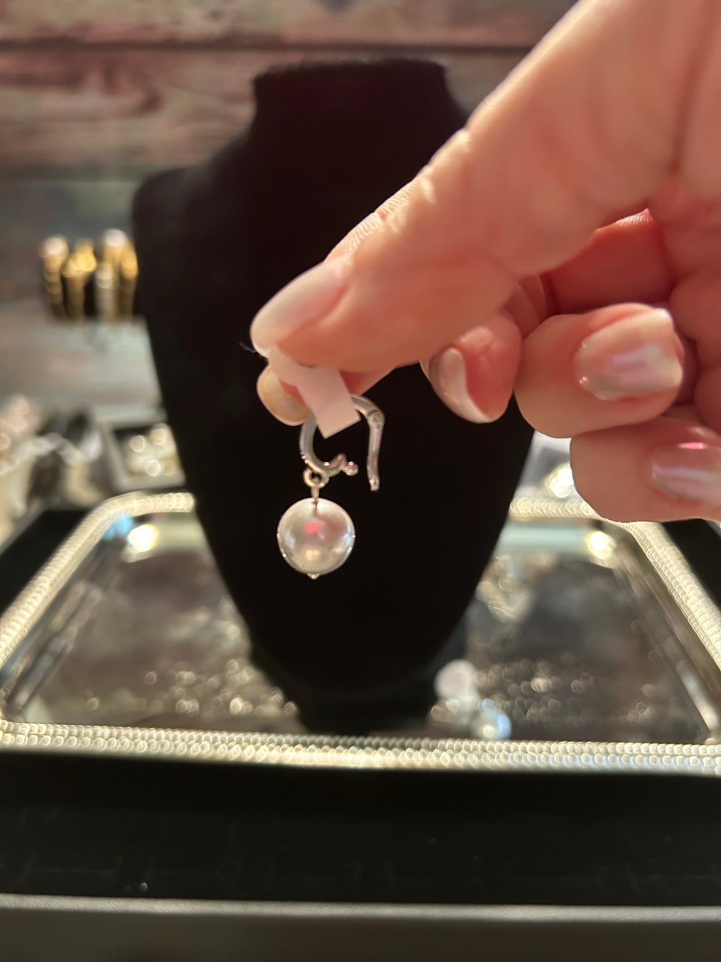 Silver Edison pendant