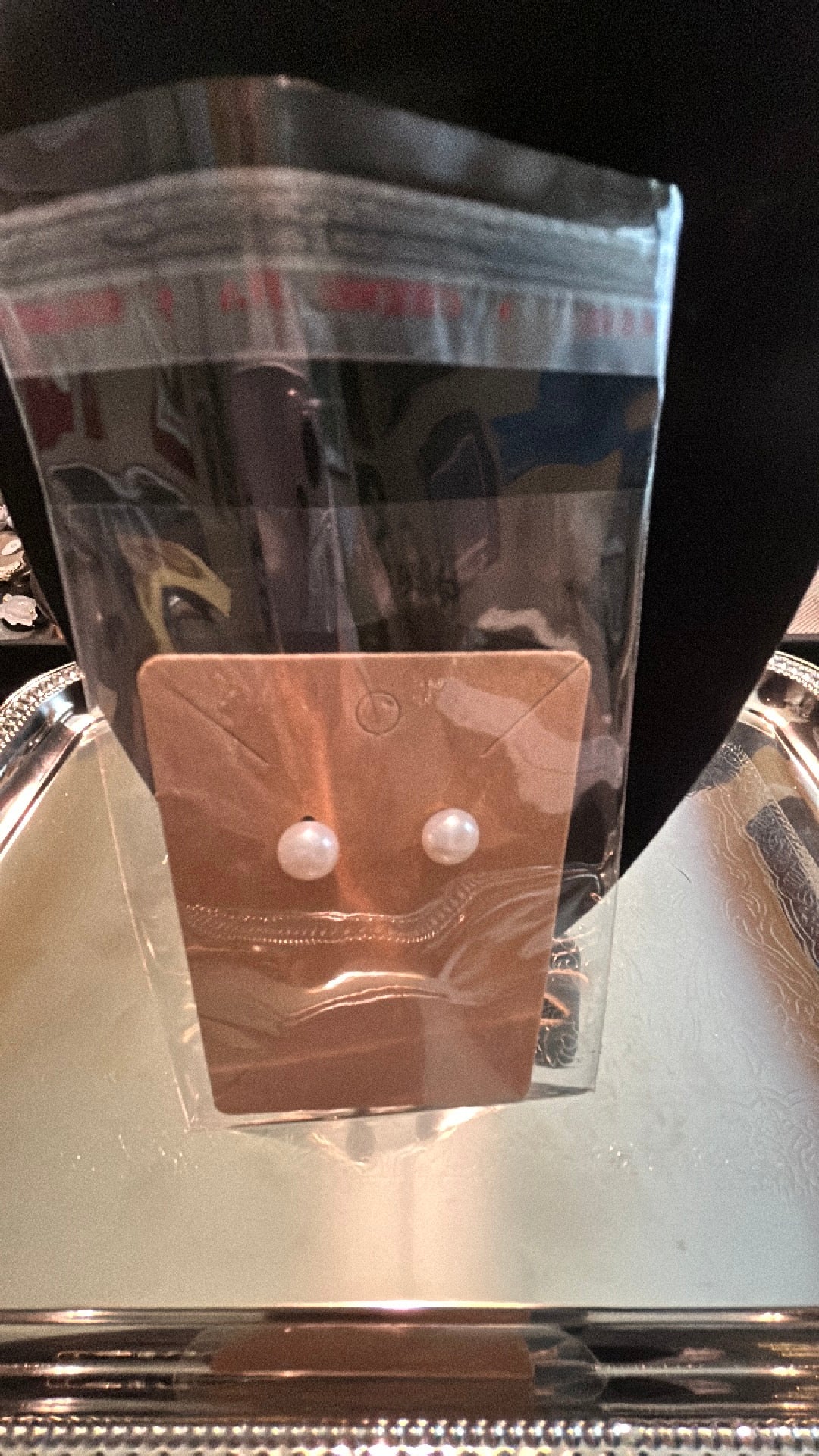 Traditional white Edison pearl studs