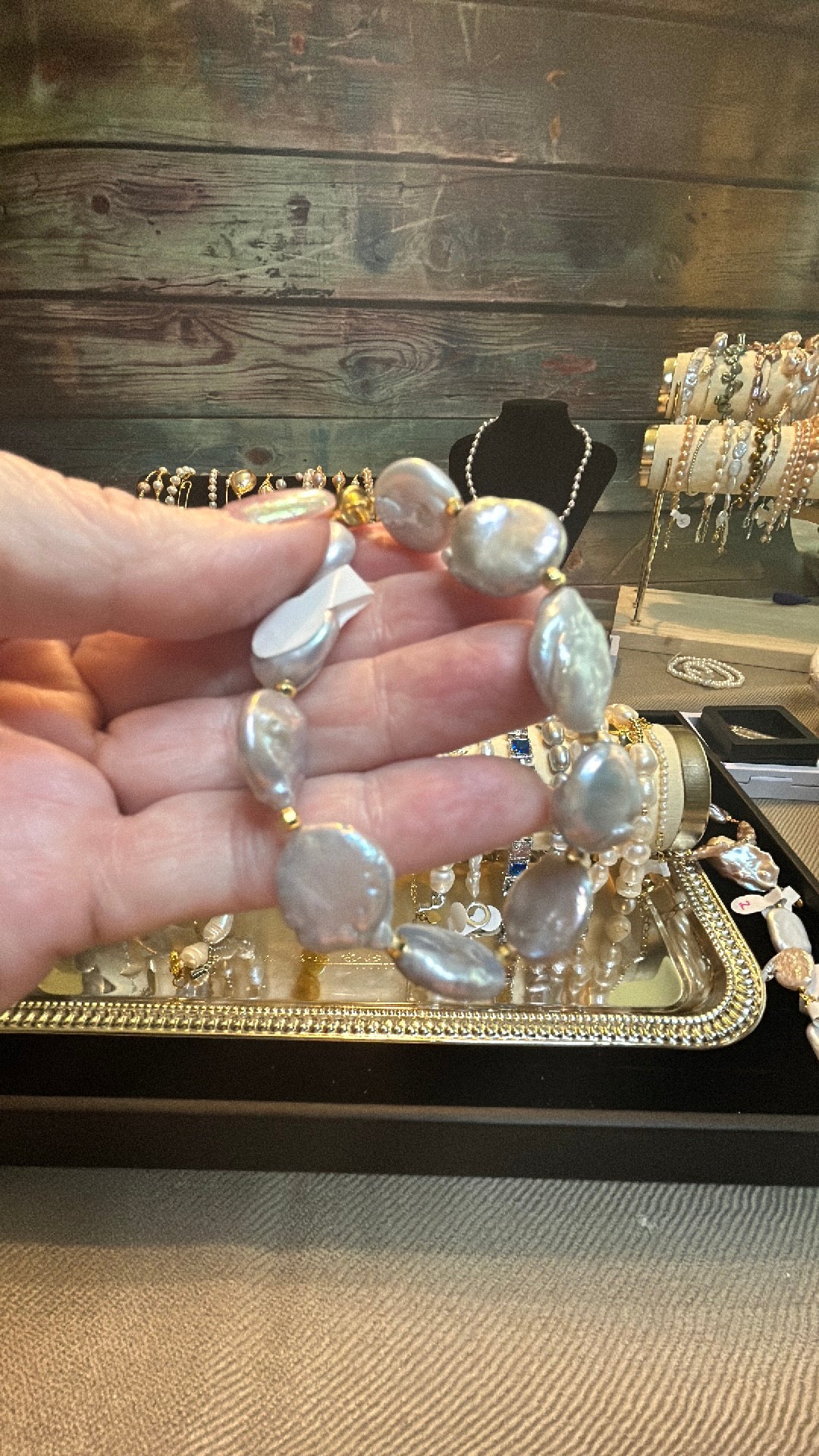 Silver baroque bracelet