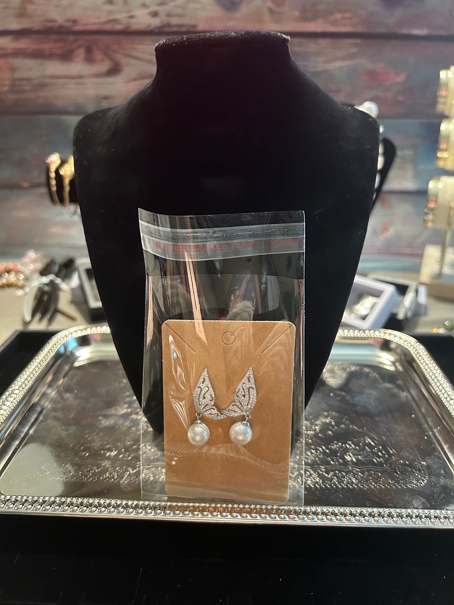 Butterfly Baroque earrings