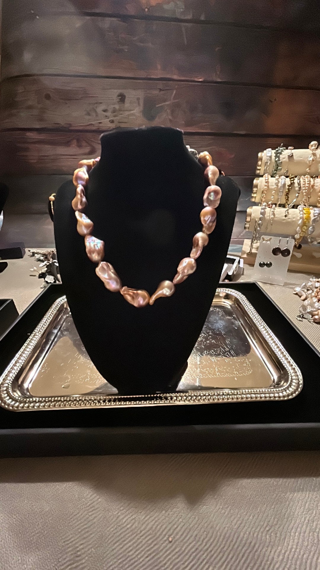 Gorgeous full purple baroque necklace