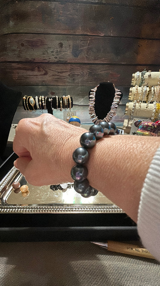 Large Edison blue bracelet