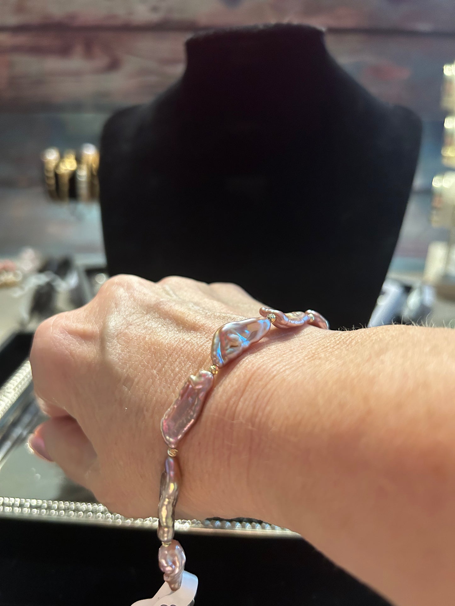 Long baroque bracelet