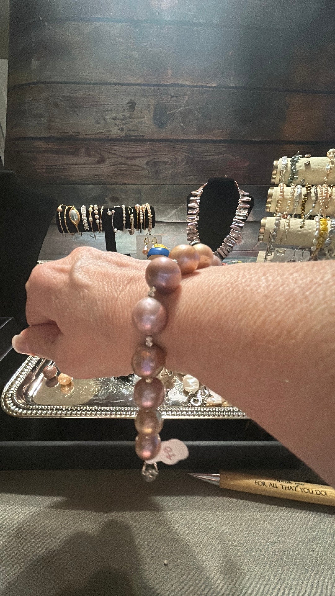 Lavender shades Edison bracelet