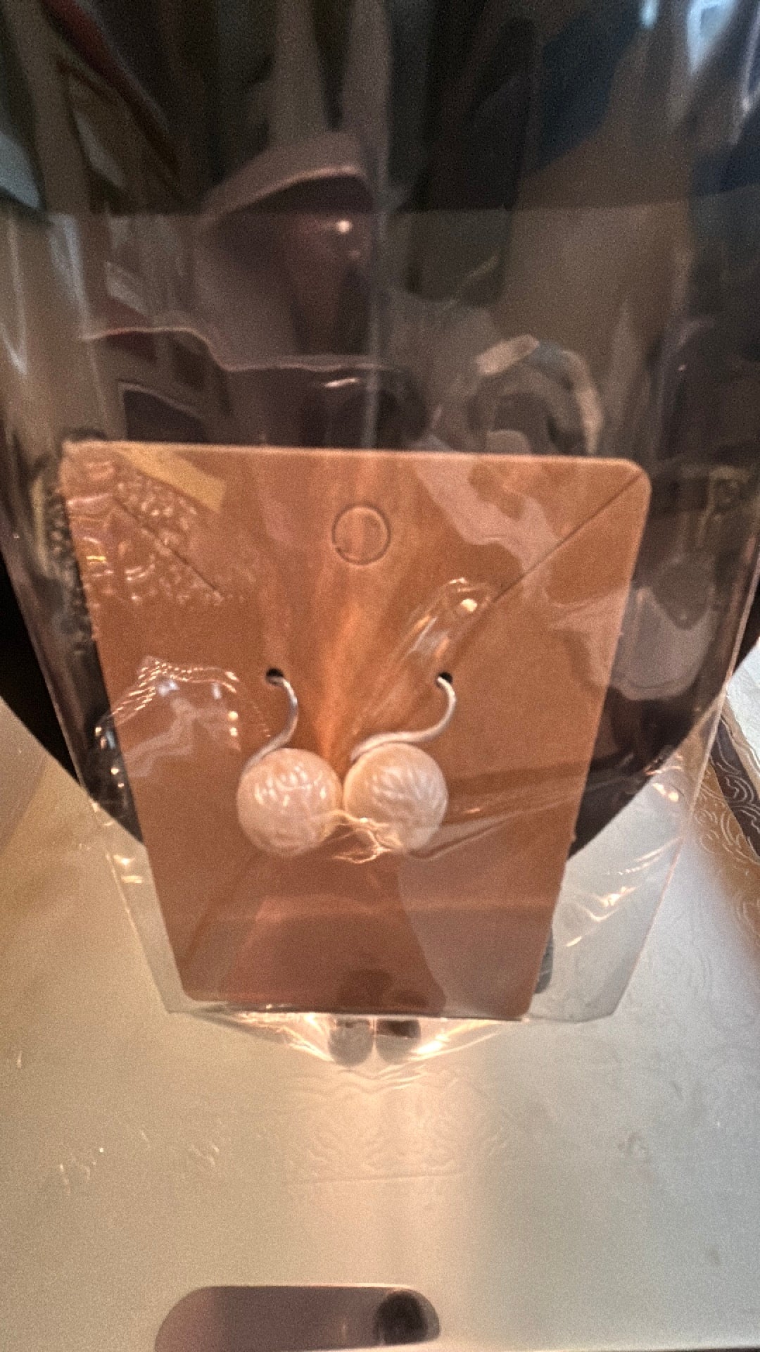 Gorgeous white dragon scale earrings