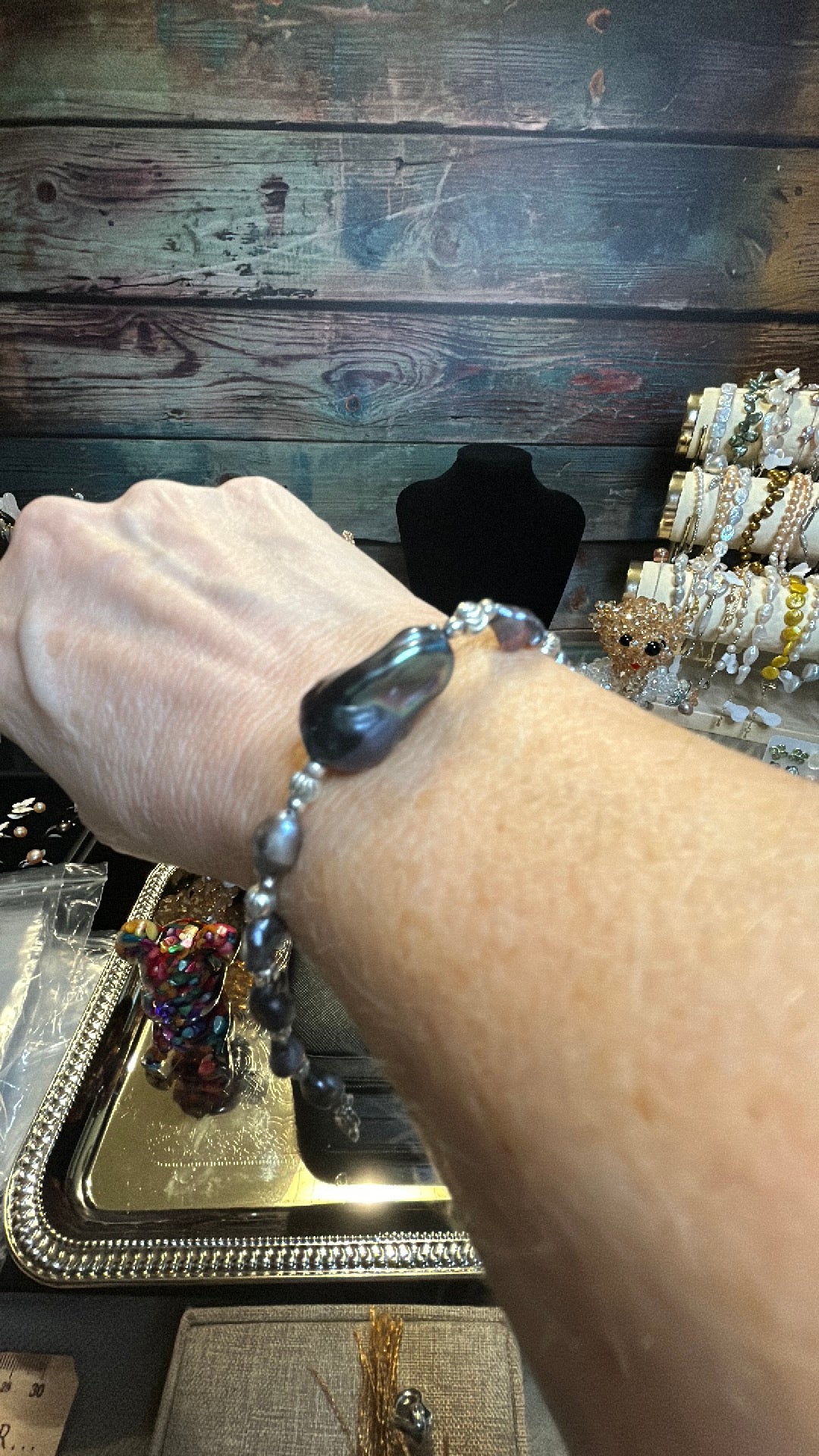 Fabulous blue baroque bracelet