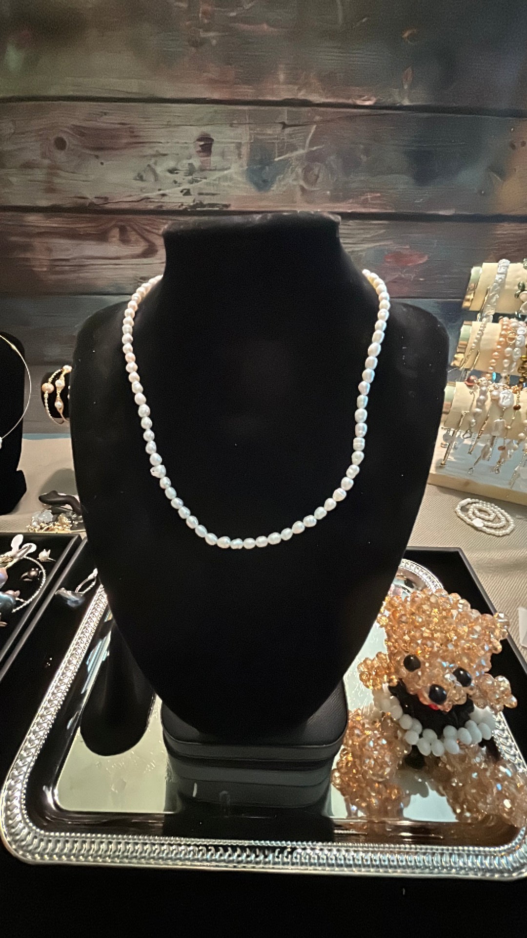 Baby freshwater pearl necklace in white