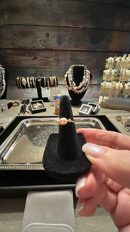 Baby pearl ring