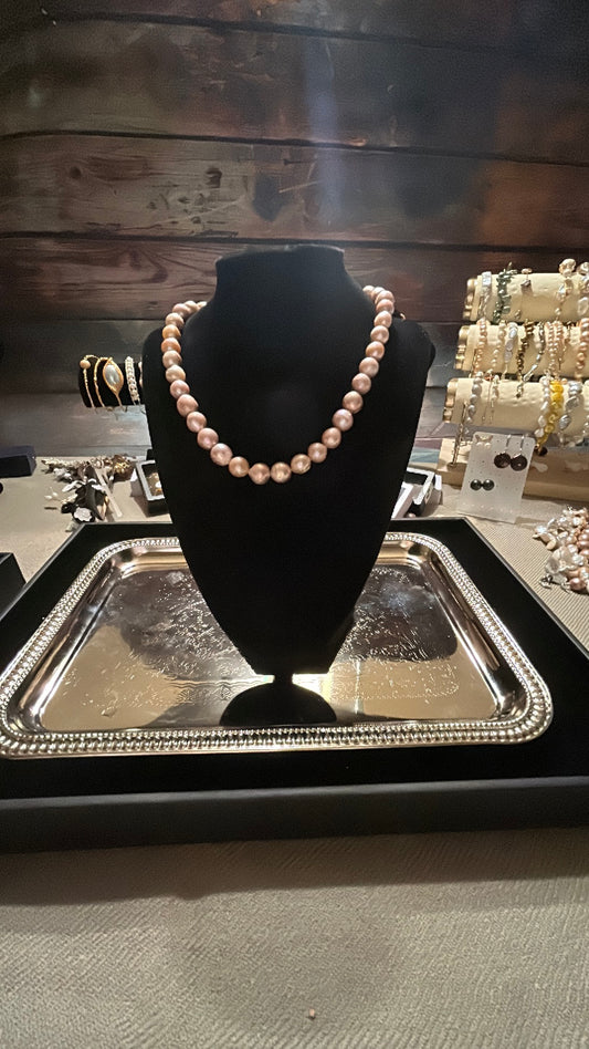 Lavender Edison pearl necklace