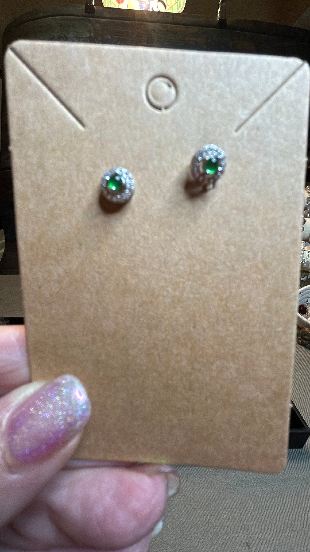Emerald earrings