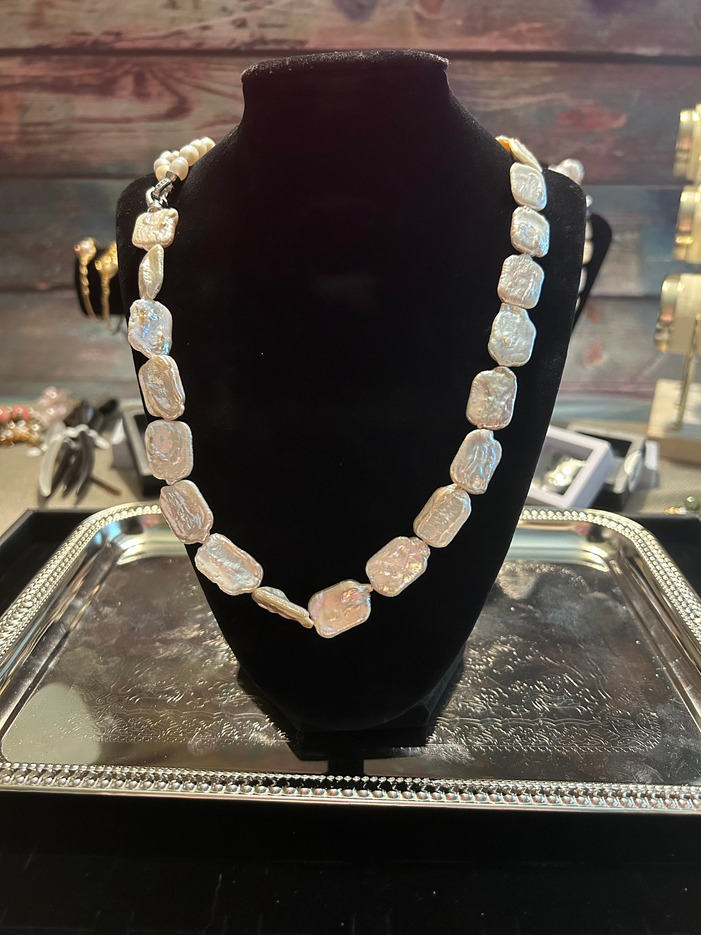 Multi functional baroque & freshwater pearl necklace