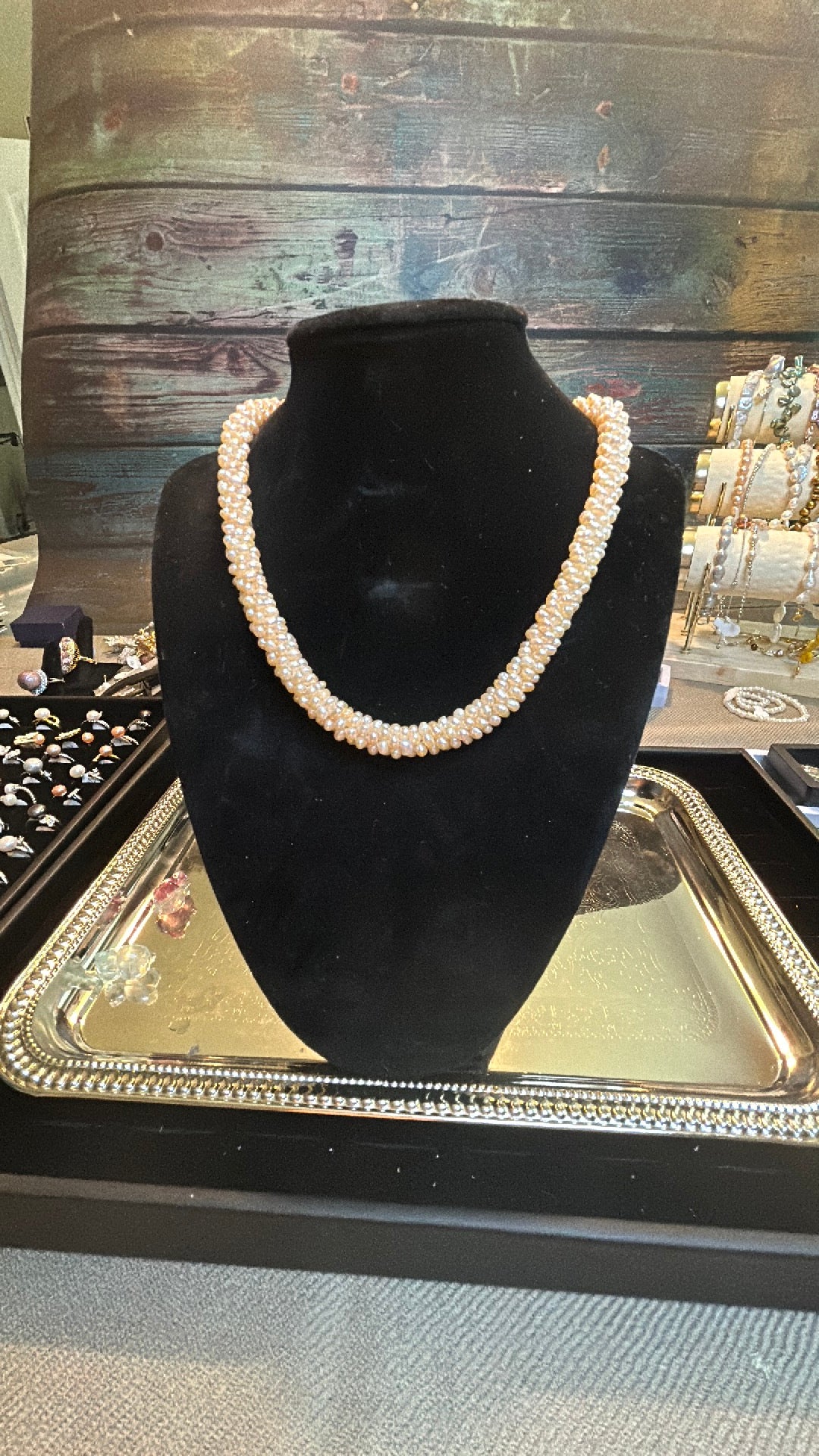 Rope baby freshwater pearl necklace