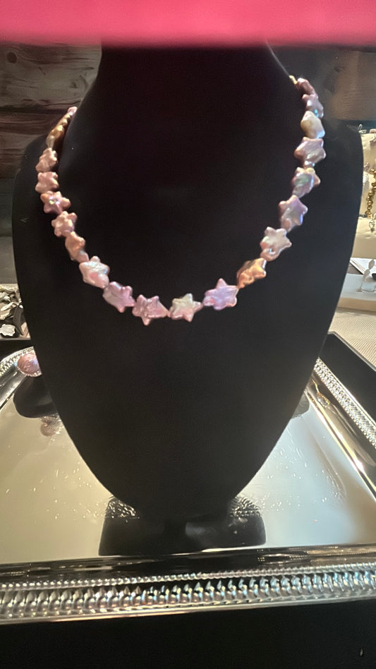 Twinkle twinkle little star baroque necklace